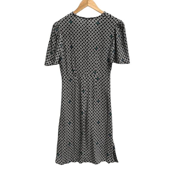 Maje Renoua Print Midi Dress Size 1 - Picture 2 of 10